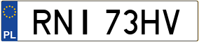 Trailer License Plate